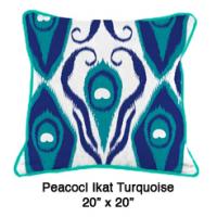 Peacock Ikat Turquoise